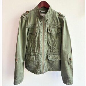 Caslon (Nordstrom brand) Olive Green Utility Military Jacket